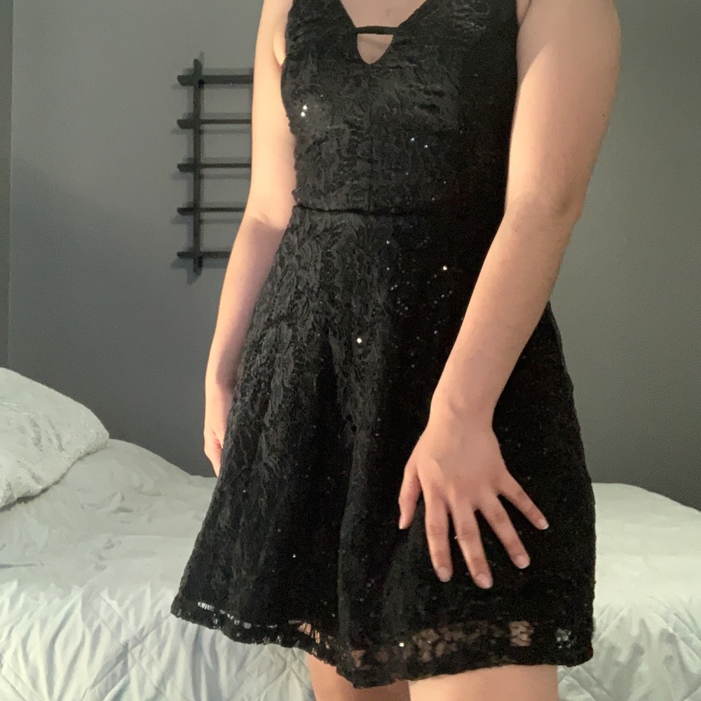 Black sparkle dress
